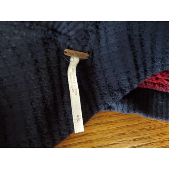 Free People Small Copenhagen Thermal Top Balloon Sleeve Oversized Waffle Knit - Picture 8 of 11